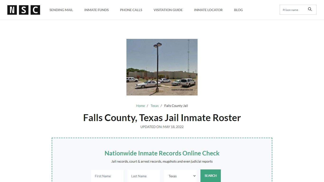 Falls County, Texas Jail Inmate Roster - Nisqually Corrections